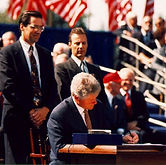 signing important paper