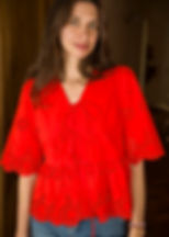 Miniature : Blouse Cornelia corail