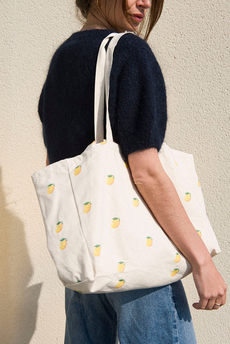 Thumbnail: Tote bag Bella citron 