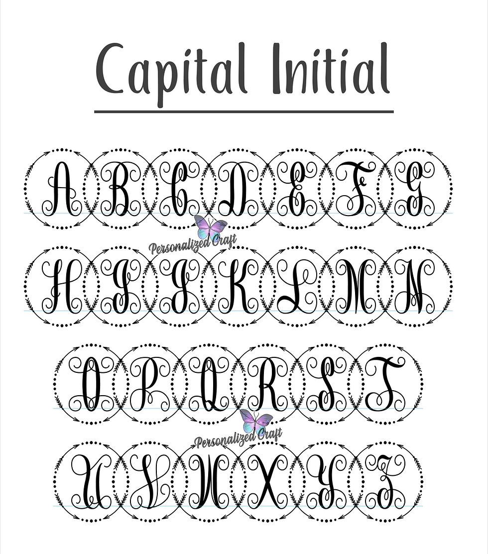 Thumbnail: Monogram iniltials