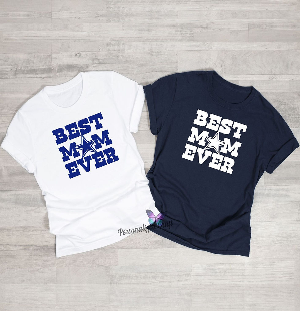 Thumbnail: Cowboys BEST Mom EVER Dallas Fan Inspired Tee T-Shirt, First Dallas Trip