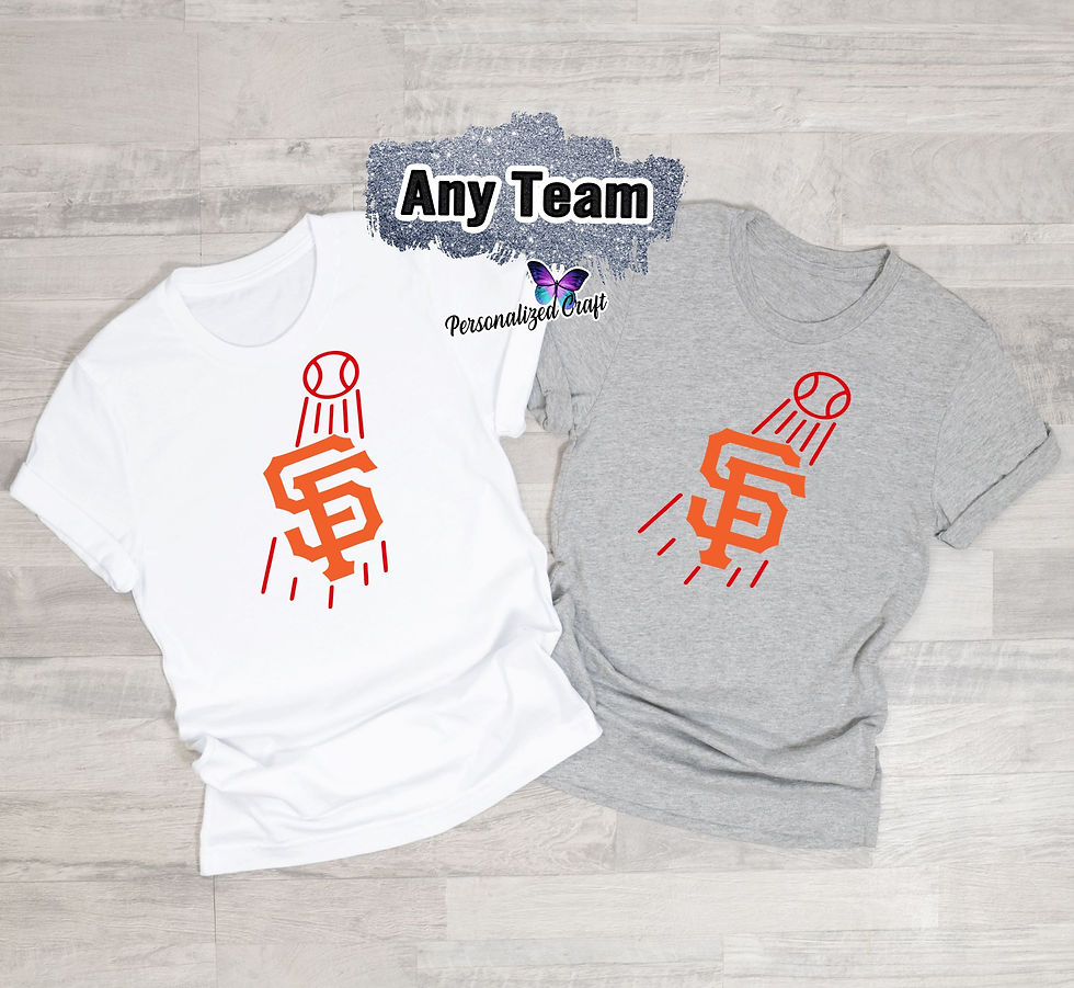 Thumbnail: Dodgers and Giants Tshirt, CA Baseball Teams, Blended Sports Family Tees