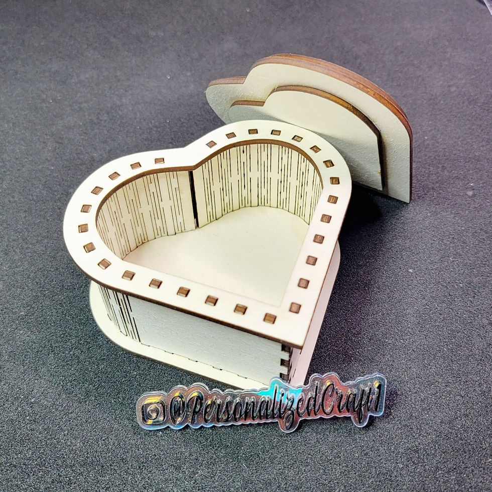 Thumbnail: Inside Custom Small Jewelry Heart Trinket Box Flourish Proposal Wedding Ring Holder