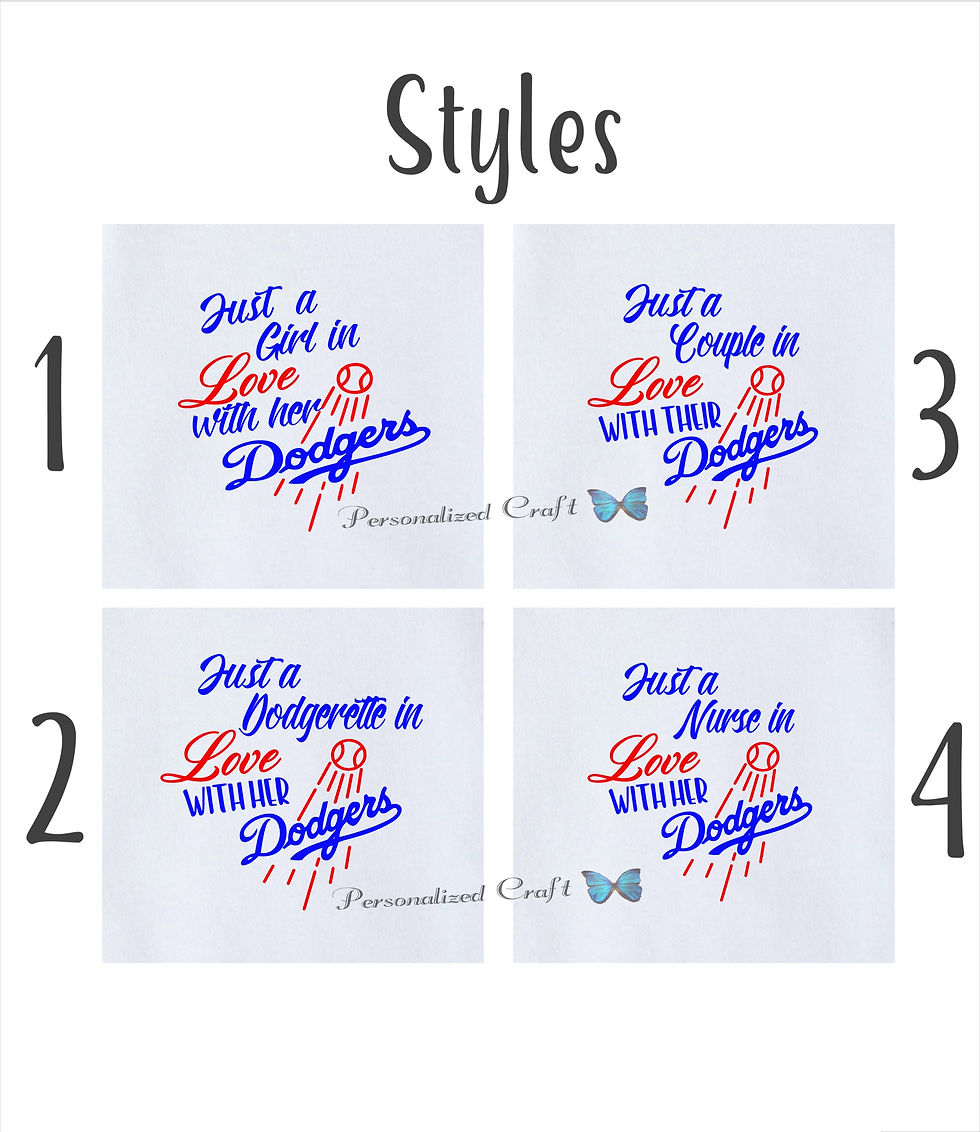 Thumbnail: Just a GIRL in LOVE with her DODGERS name styles