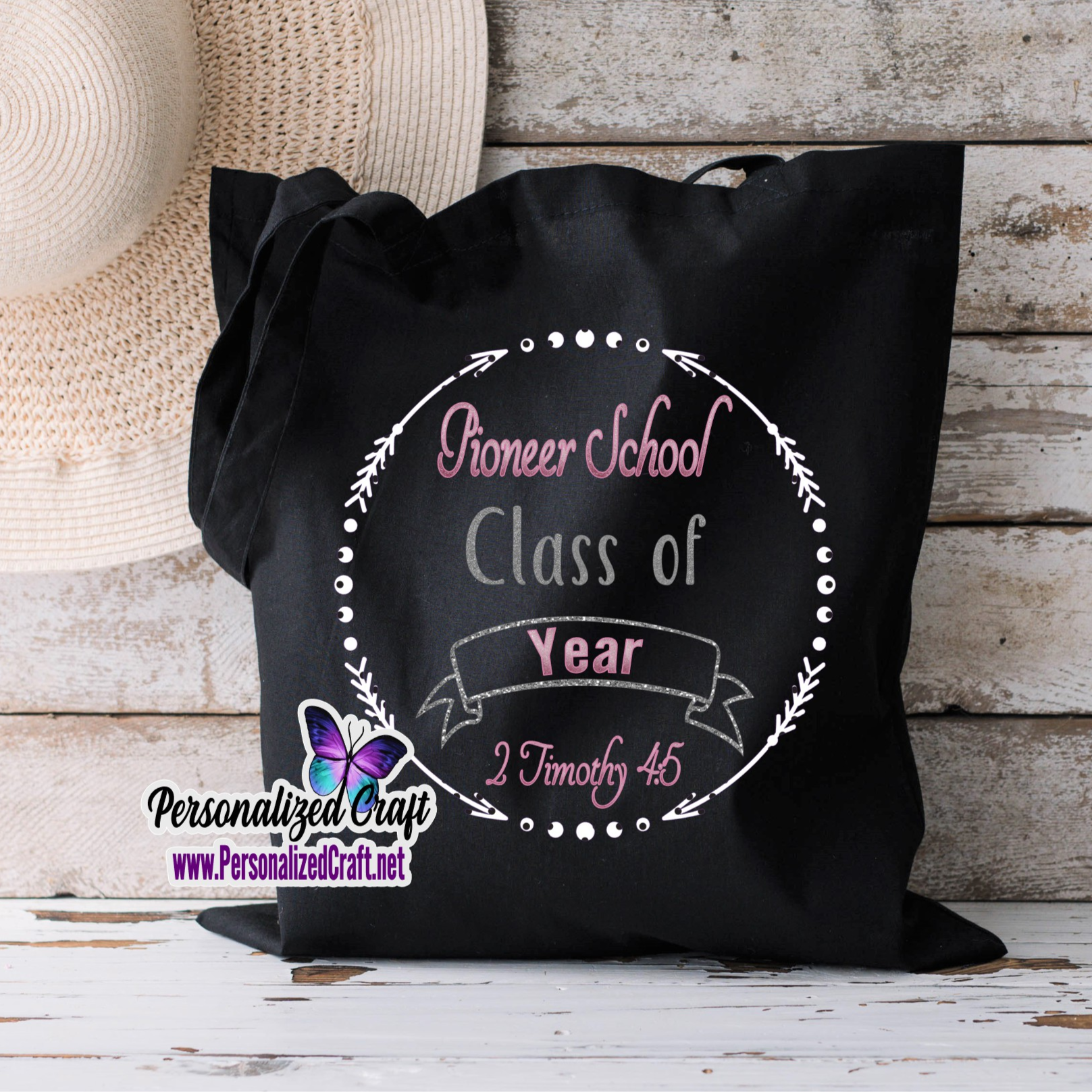 Jehovah's Witness Pioneer School Large Black Canvas Tote Bag