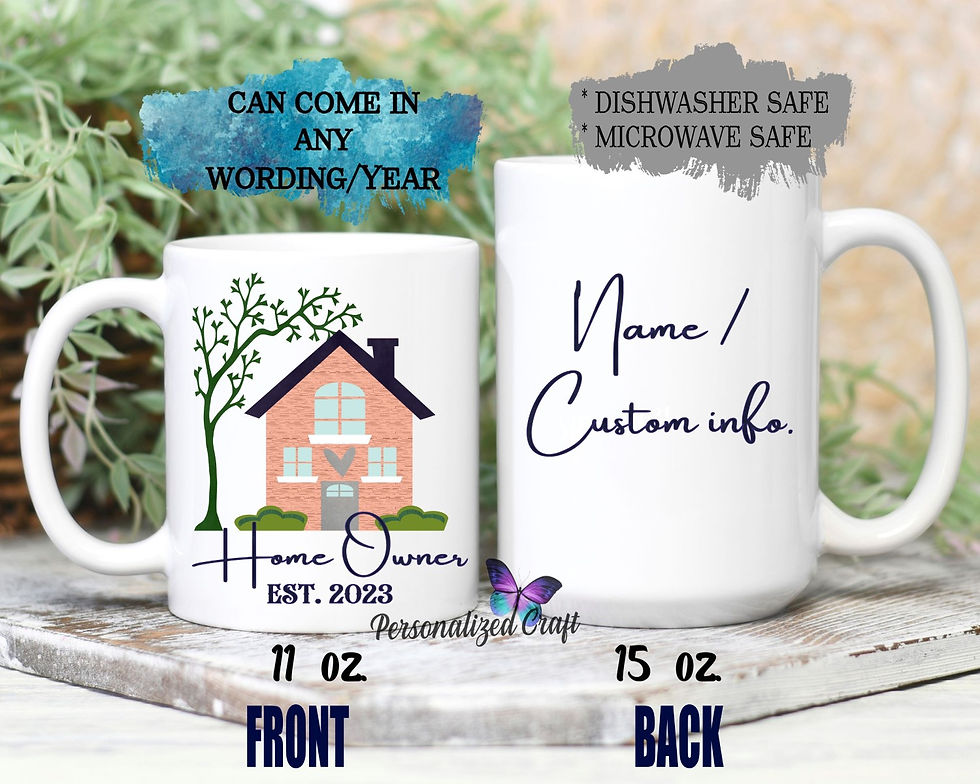 Personalized Housewarming Gift Mug, Custom Realtor Thank You Present