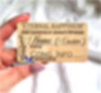 JW 2026 Eternal Happiness Engraved Convention Wood Name Badge Tag, Strong Magnet