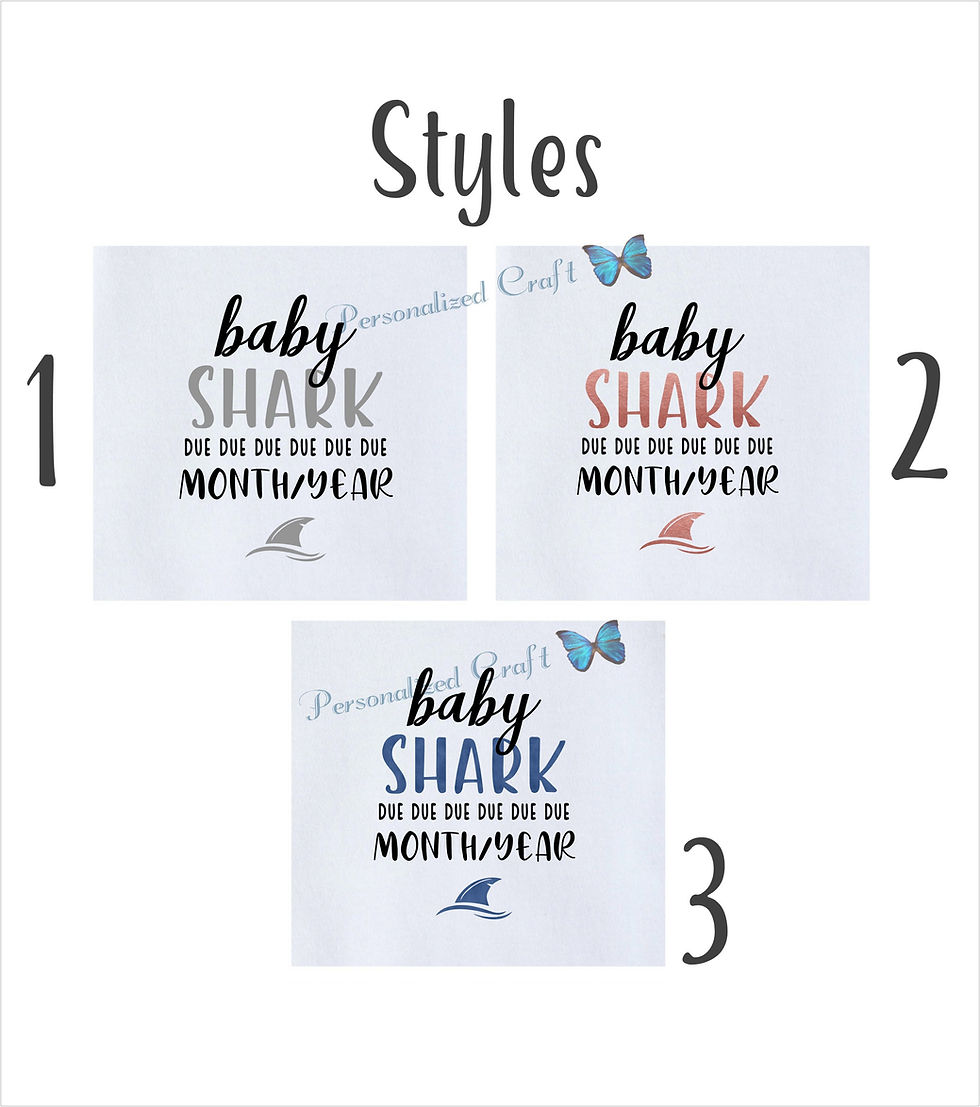 Thumbnail: PREGNANCY Announcement Bodysuit, Baby Shark Due Due Due, Comical Surprise Reveal
