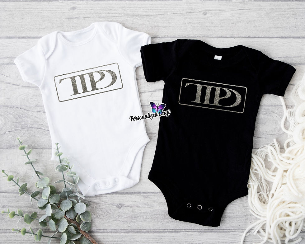 Thumbnail: Taylor Swift, TTPD Swiftie Infant Black and White Bodysuit, The Tortured Poets Department