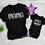Thumbnail: Mama and Mama's Bestie Matching Black T-shirts, Adorable Mommy and Me Tees