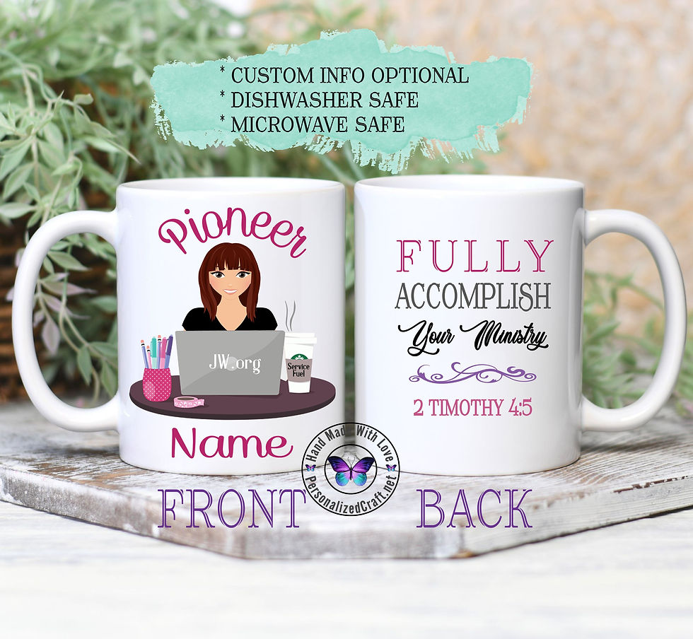 Thumbnail: JW Special Pioneer Gift, Beautiful Pioneer Gift Coffee Mug, JW Service Cup