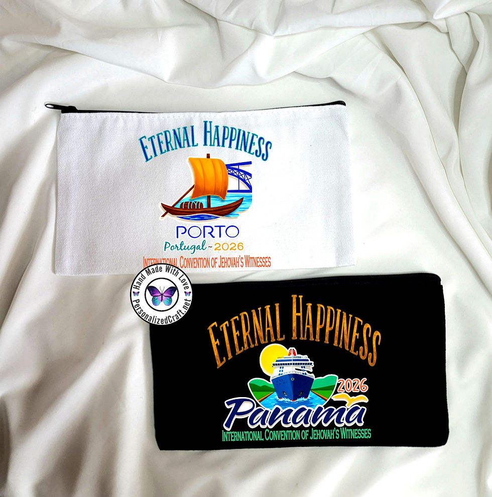 Thumbnail: 2026 Eternal Happiness International Convention, Canvas Zipper Bag, Porto Portugal, Panama City
