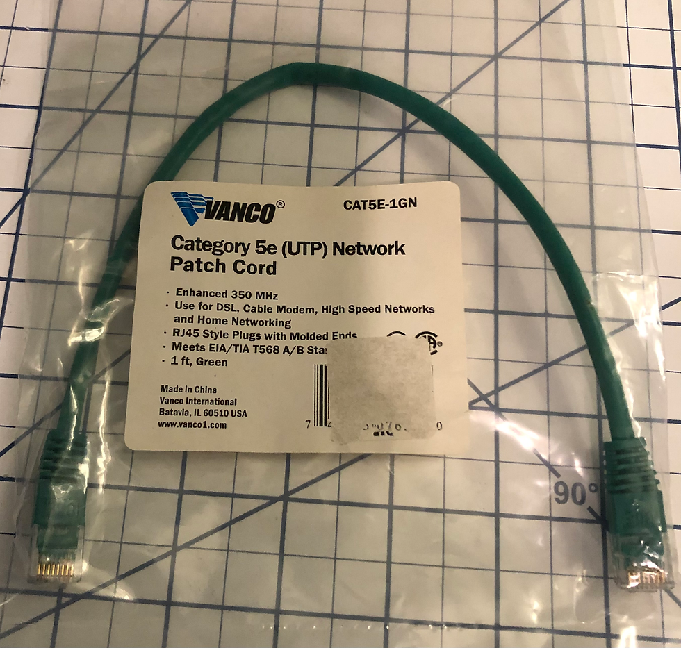 Vanco 1ft Category 5e Network Patch Cord