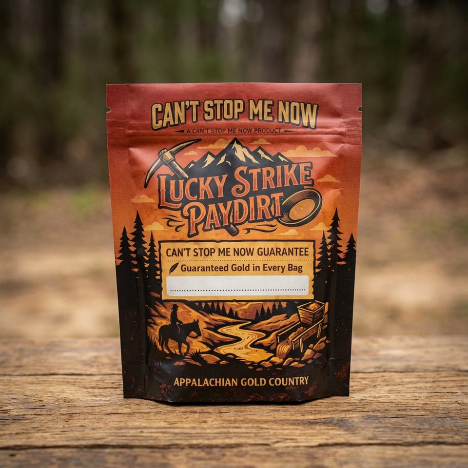 .15 g added gold paydirt on a table outside