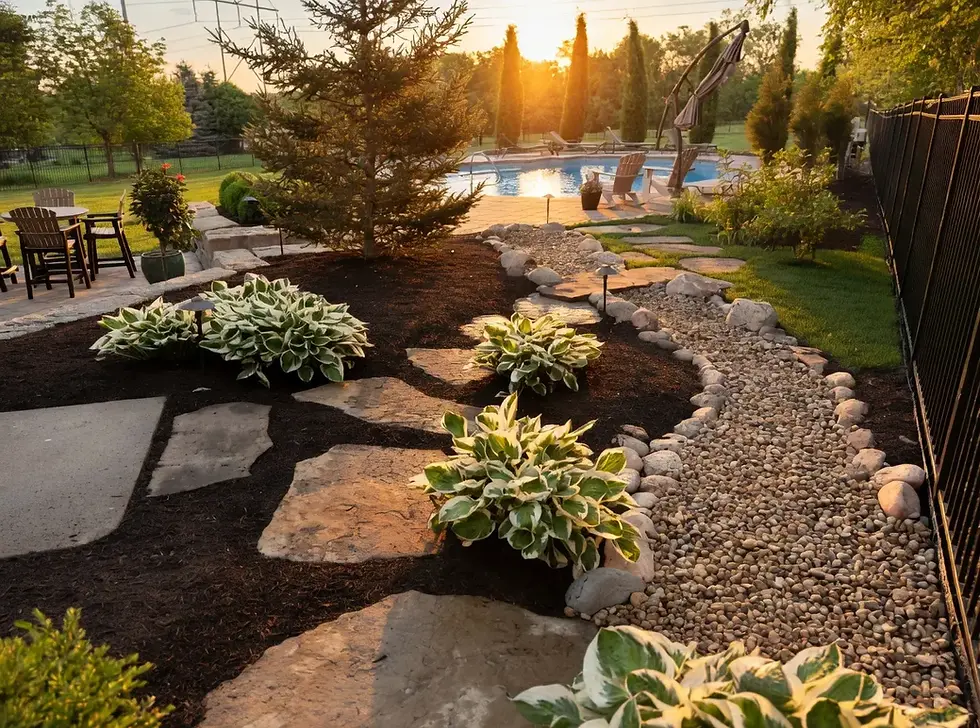 divine-flagstone-hostas-pool-sunset.webp