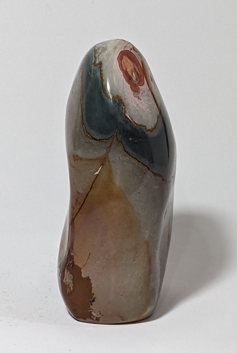 Thumbnail: Polychrome Jasper freeform stone with organic, flowing patterns.