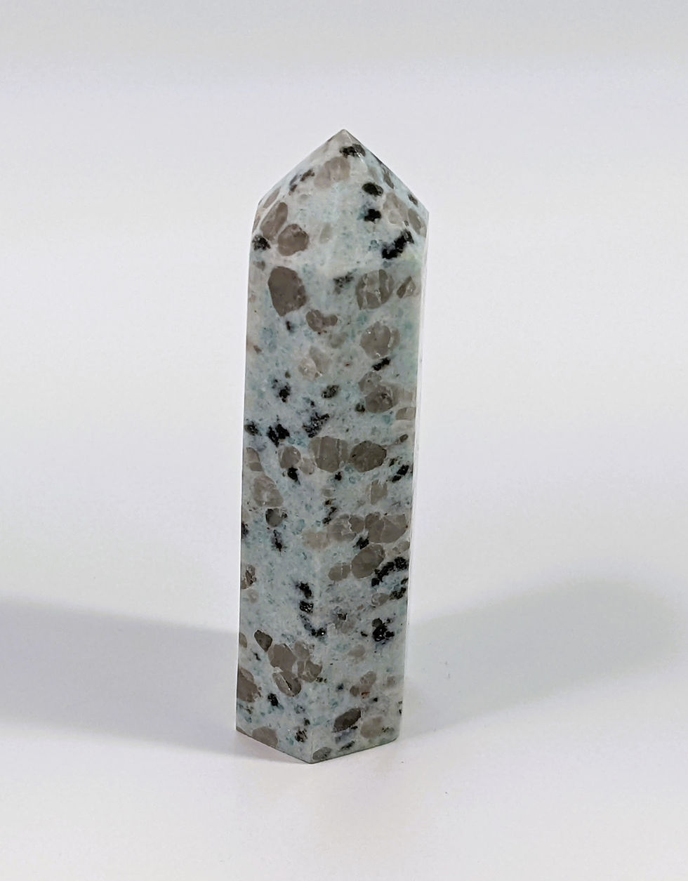 Thumbnail: Fun Kiwi Jasper Points in spots and dots