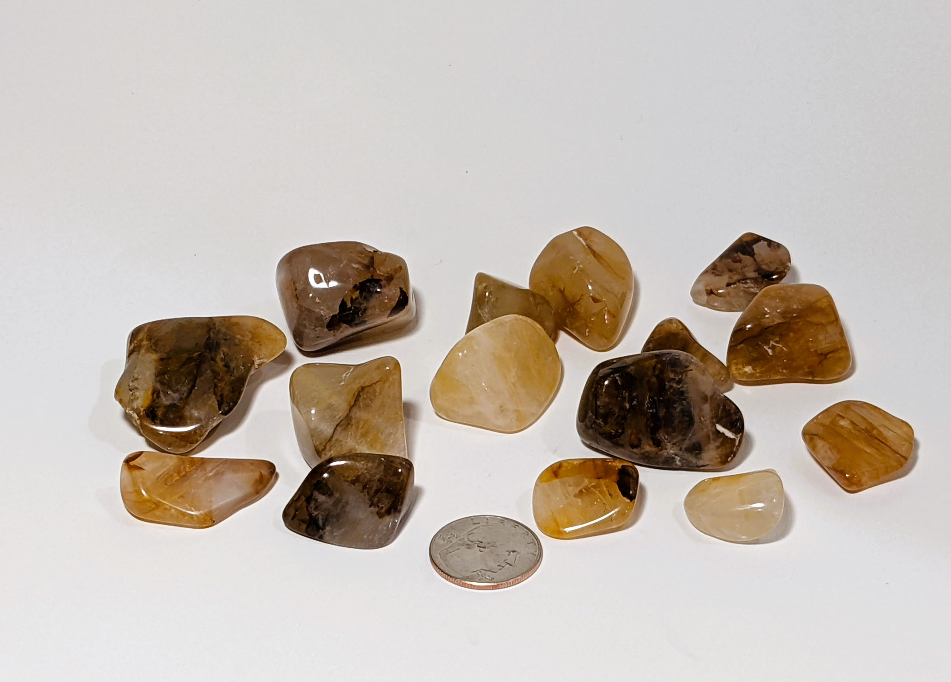 Golden Healer Tumble Stones for healing and energy.