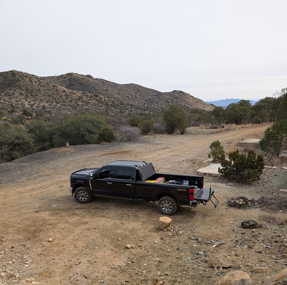 jujujems' trusty truck at the Dragoon Mountains, AZ