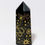 Thumbnail: Black crystal tower with engraved gold celestial design