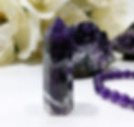 Thumbnail: Amethyst, Amethyst Bracelet, Dark Amethyst Tumble, Chevron Amethyst Point, Amethyst Geode Tree
