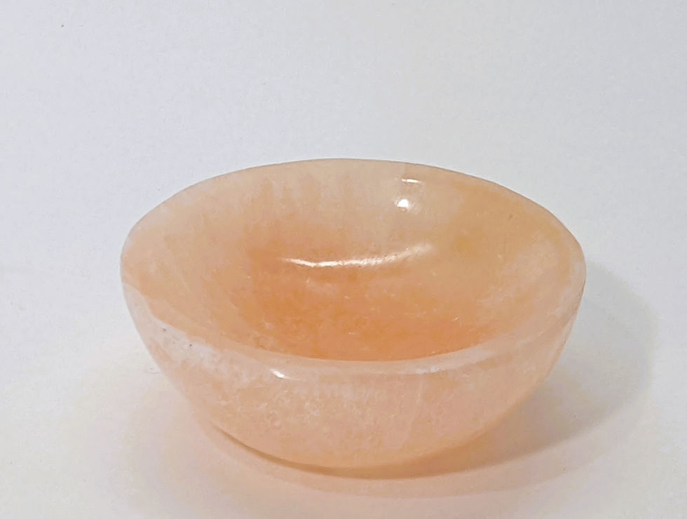 Thumbnail: Elegant Peach Selenite bowl with natural orange hues.