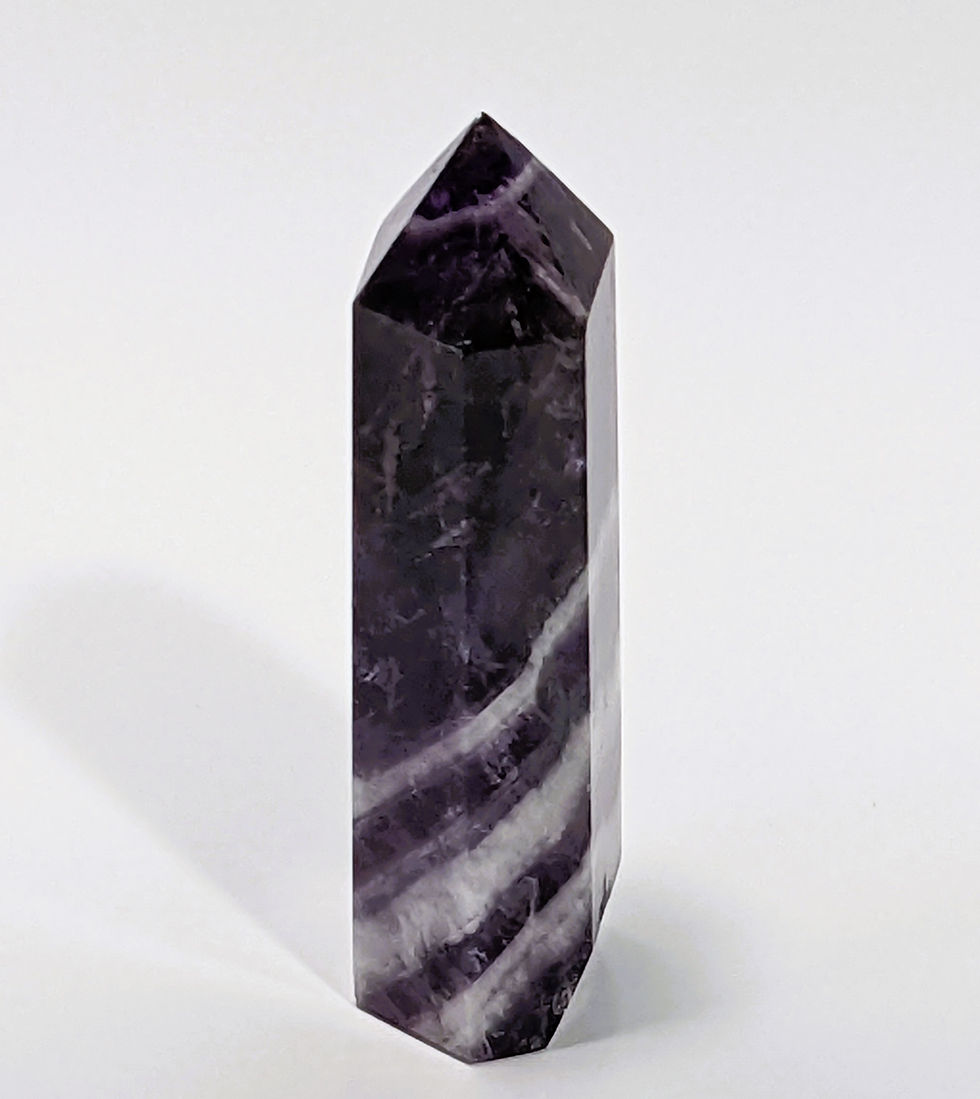 Thumbnail: intricately banded Chevron Amethyst Towers