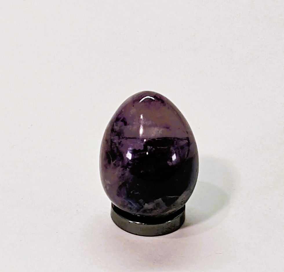 Thumbnail: Fluorite Eggs Colorful, clarity-enhancing and energy clearing properties. Explore this crystal at jujujems.