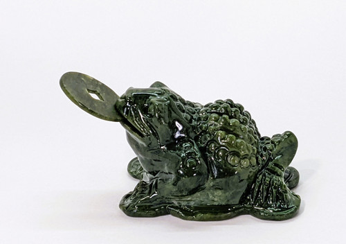 Serpentine Money Frog w/Lucky Coin | jujujems