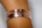 Classic copper bracelet with metallic color