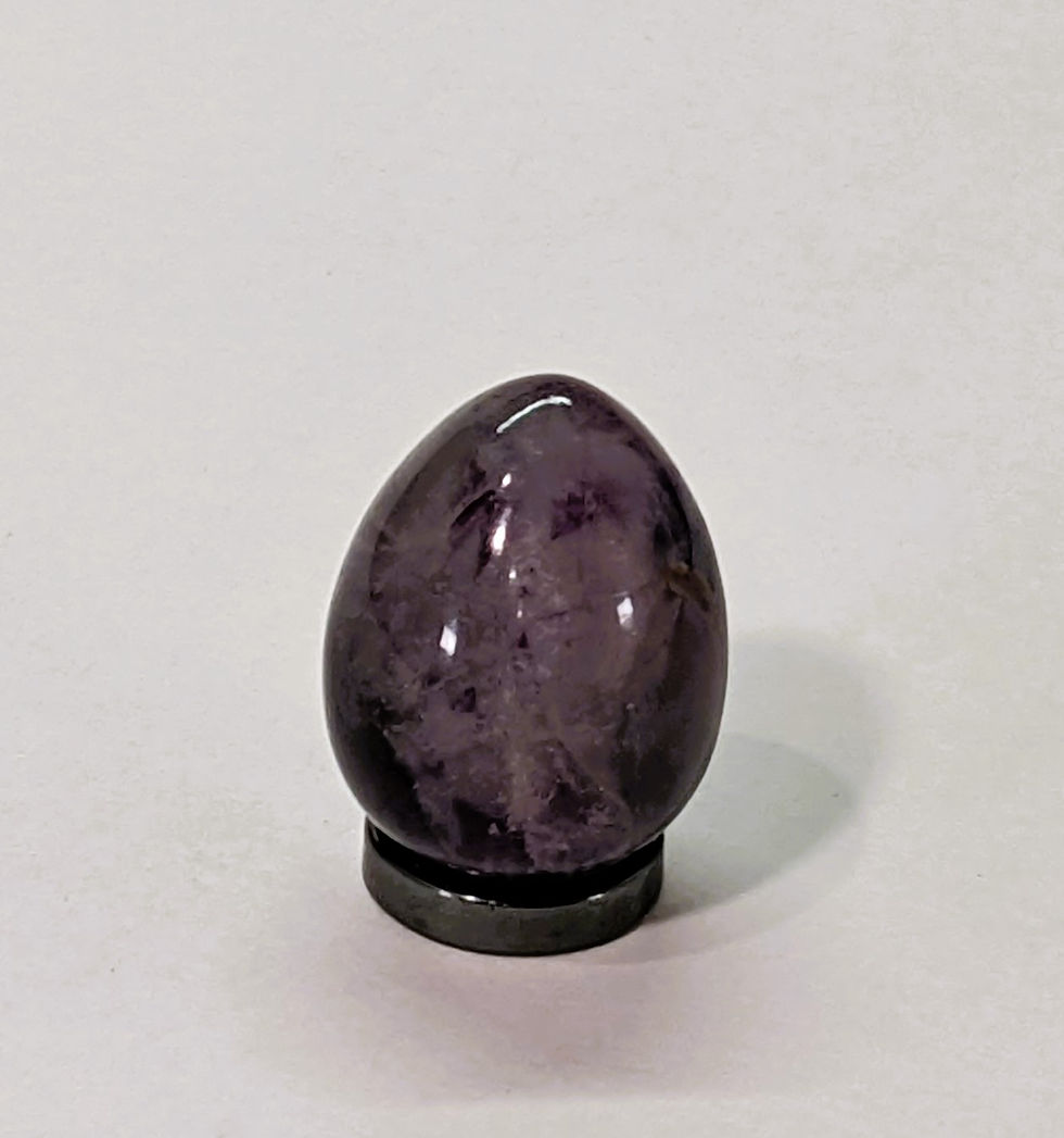 Thumbnail: Fluorite Eggs Colorful, clarity-enhancing and energy clearing properties. Explore this crystal at jujujems.