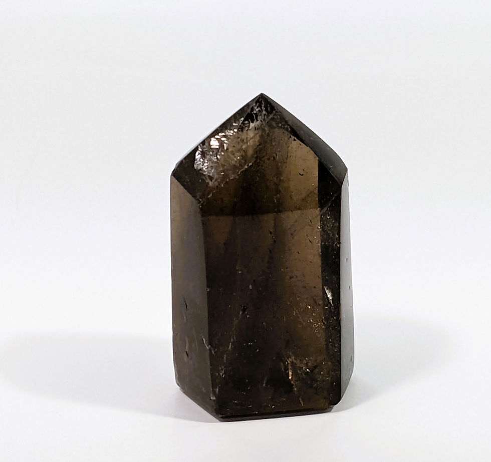 Thumbnail: Smoky quartz crystals, various shades