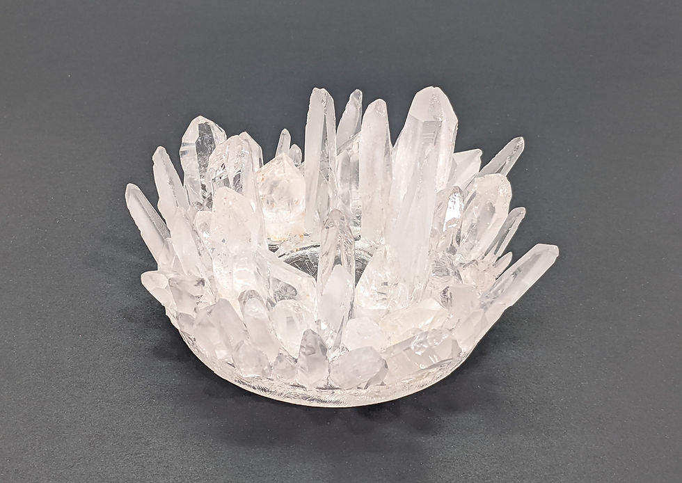 Thumbnail: Serene Lemurian Quartz Points Tealight Holder
