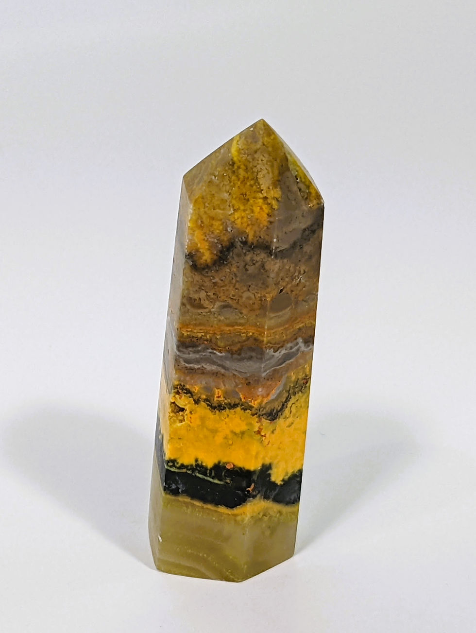 Thumbnail: Stunning and colorful Bumble Bee Jasper Points