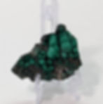 olished Malachite slice with vibrant green swirls from Congo
