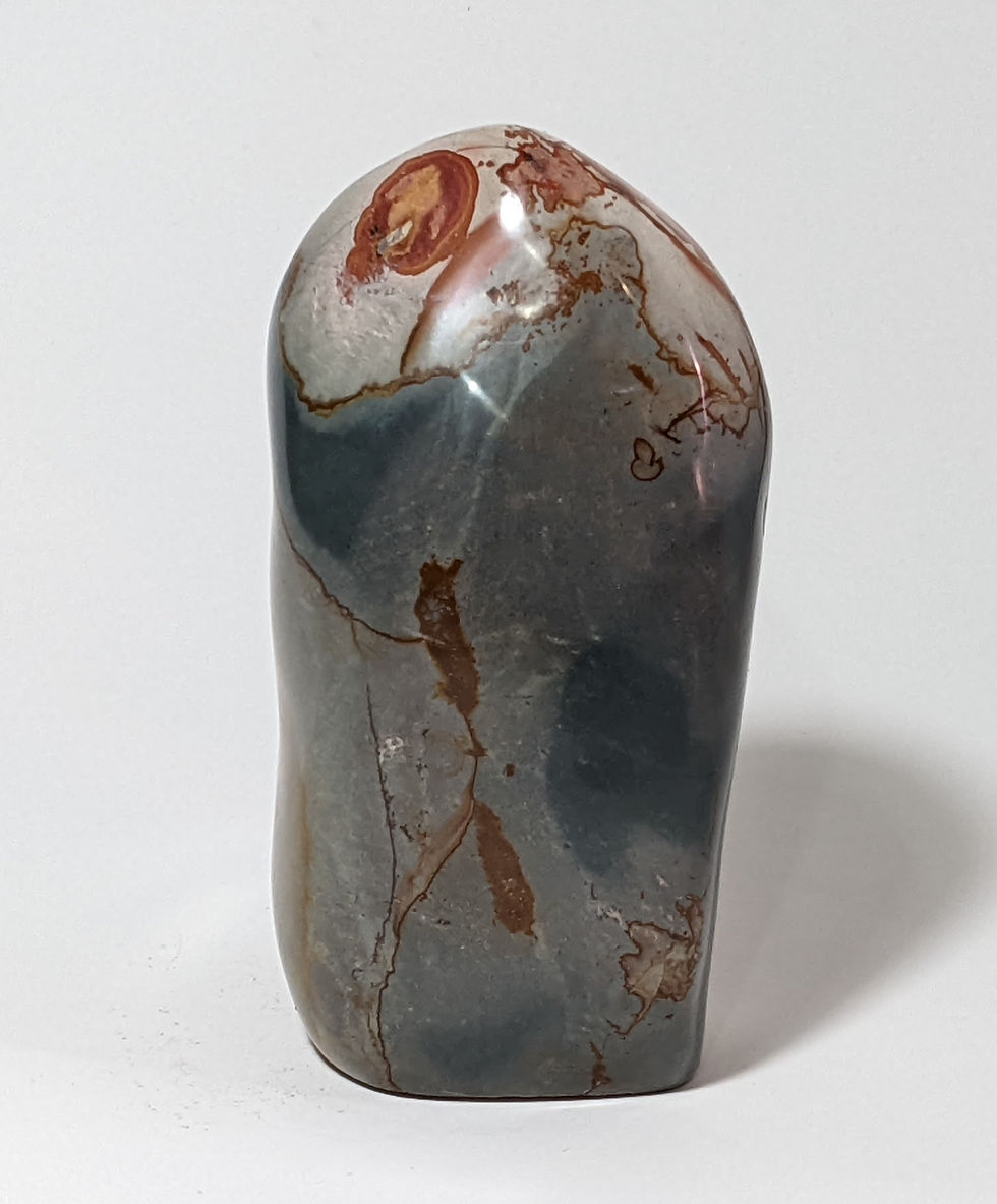 Thumbnail: Polychrome Jasper freeform stone with organic, flowing patterns.