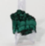 Thin Malachite slice with rich green swirls from Congo