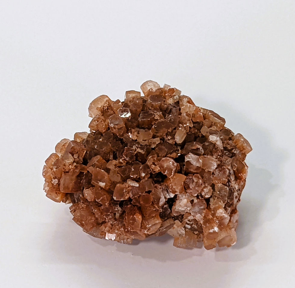 Thumbnail: Natural Sputnik Aragonite specimen with spiky radiating formations.