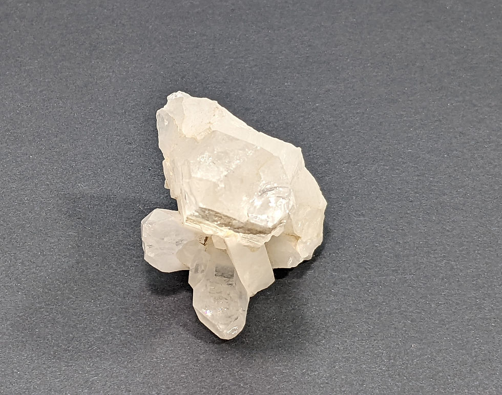 Thumbnail: Clear quartz crystal cluster with naturally formed points.