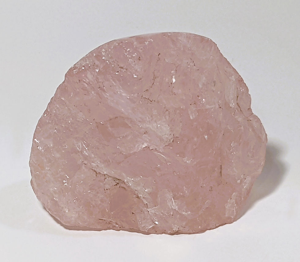 Thumbnail: Raw and polished rose quartz freeform with gentle pink hues and smooth surface