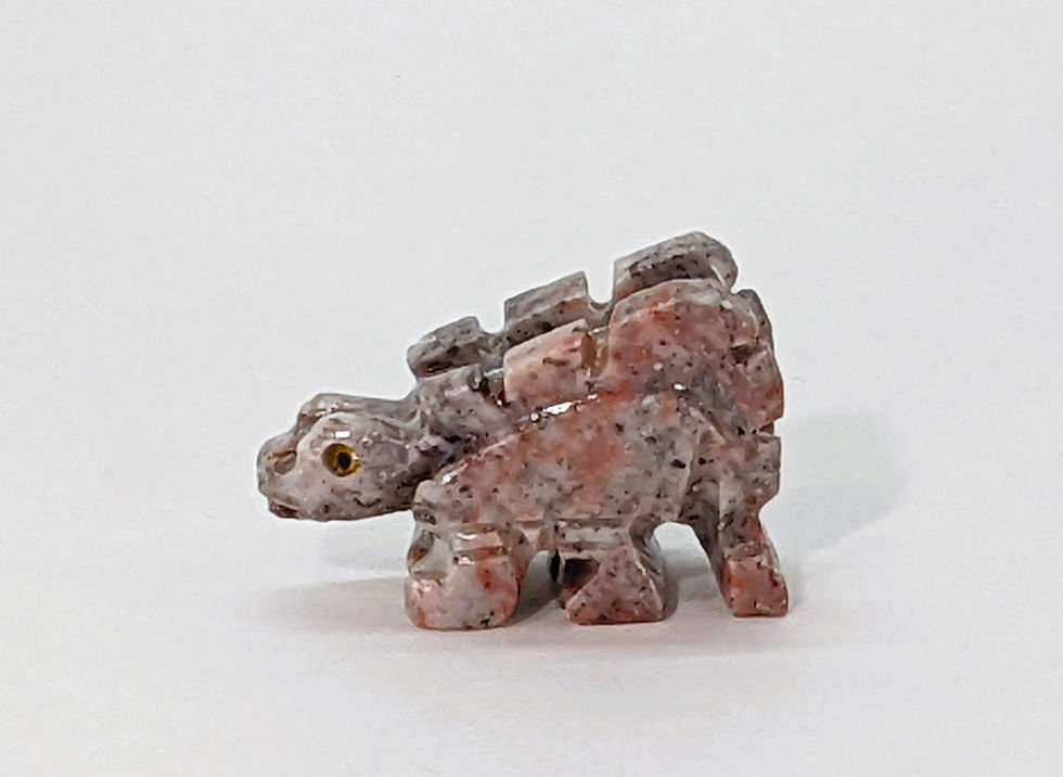 Thumbnail: Carved mini Stegosaurus from Soapstone