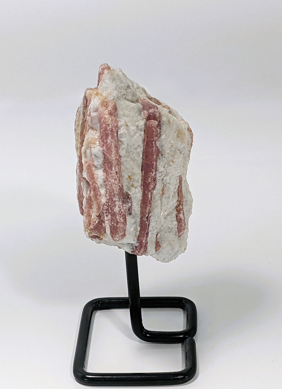 Thumbnail: Pink Tourmaline heart with natural pink inclusions on built-in stand.