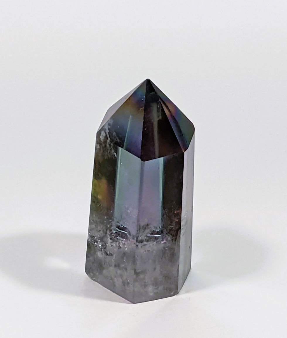Thumbnail: These Rainbow Quartz Points are like a party in crystal form! They fill your space with colorful vibes and groovy, upbeat ene
