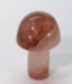 Beautiful, glossy Hematoid Quartz Mushroom