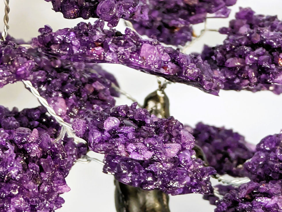 Thumbnail: Amethyst Geode Gemstone Tree - large