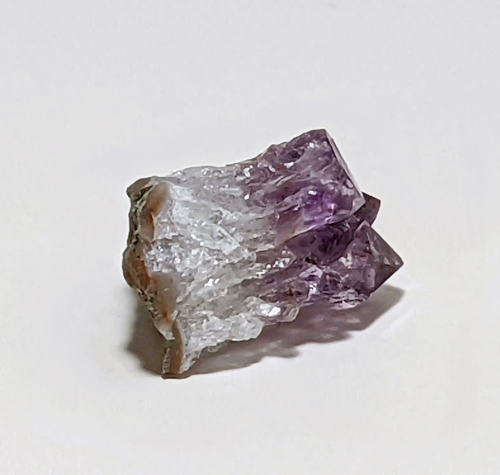 Thumbnail: Amethyst crystal specimen with lovely purple hues at jujujems.