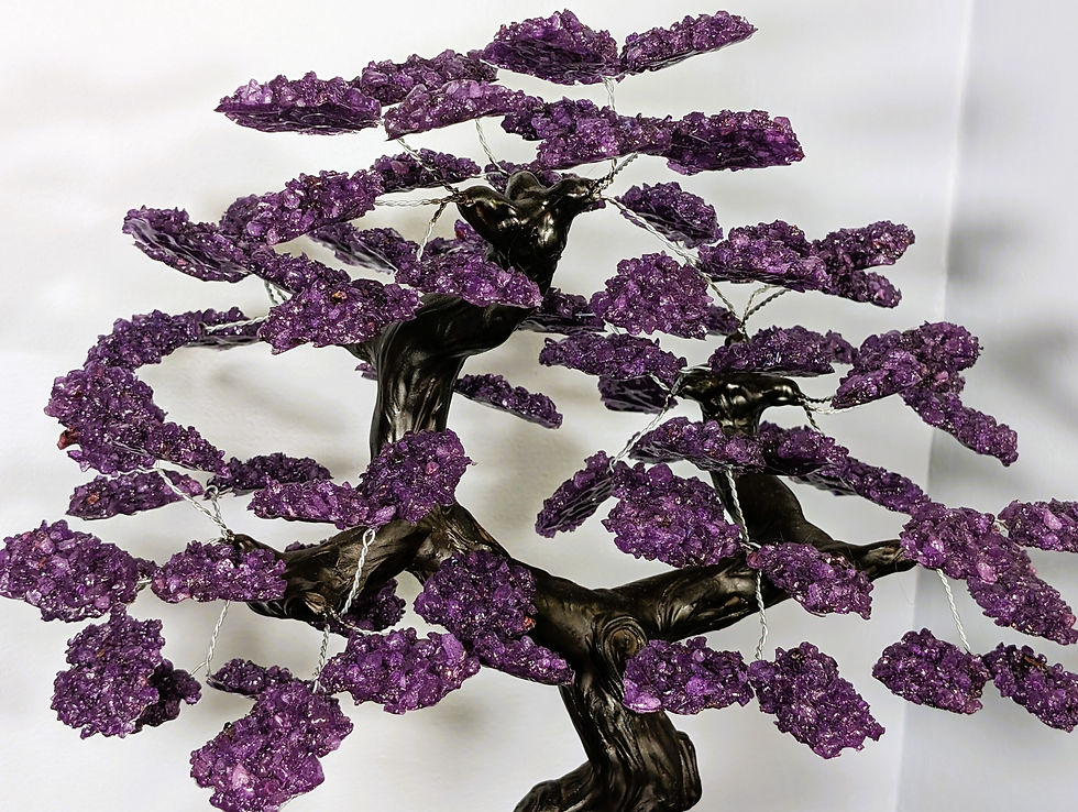 Thumbnail: Amethyst Geode Gemstone Tree - large
