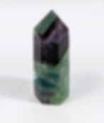 Gorgeous Polished Rainbow Fluorite Tower with translucent layers