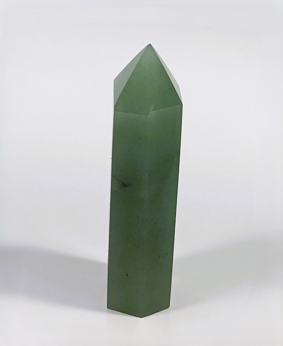 Thumbnail: Green Aventurine crystal towers in shades of soft green