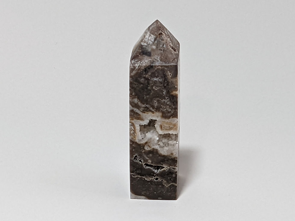 Thumbnail: Sculpted Sphalerite Tower with angular, polished faces.